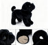 TUKVESZE 12 inch Black Pug Dog Stuffed Animal, Pug Dog Plush Toy Lifelike Dog Stuffed Animals for Girls and Boys