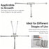 Pack Set: 5 Two High Chair Straps Point High Chair Straps Replacement Compatible with Graco and Most, Adjustable Sturdy