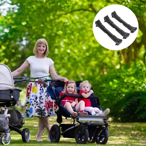 3pcs 7.9 1.8 1.6 inches ibasenice Stroller Cart Connector for Twins Car Gadgets Universal Pushchair Connector Universal