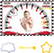 CSFOTO Racing Car Baby Monthly Milestone Blanket, Newborn Growth Record Prop for Baby Boy Photography, 60"x40"