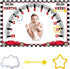 CSFOTO Racing Car Baby Monthly Milestone Blanket, Newborn Growth Record Prop for Baby Boy Photography, 60"x40"