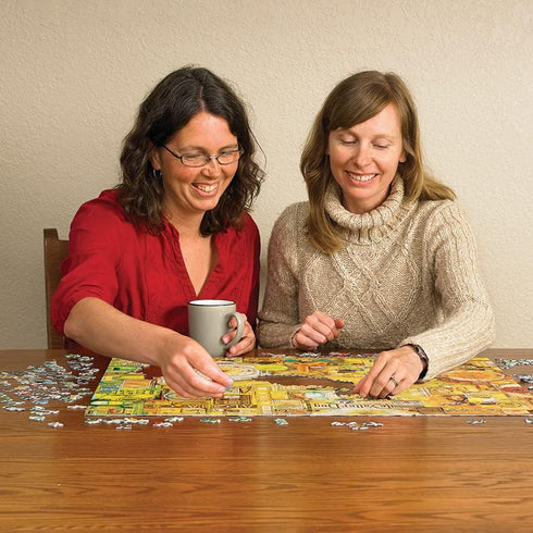 1000 Cobble Hill Piece Puzzle - Rainbow Collection: Yellow - Sample Poster Included