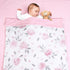 30x40 Inches PHF Minky Baby Blanket for Girls, Soft Double Layer Baby Blankets with Dotted Backing, Receiving Blanket