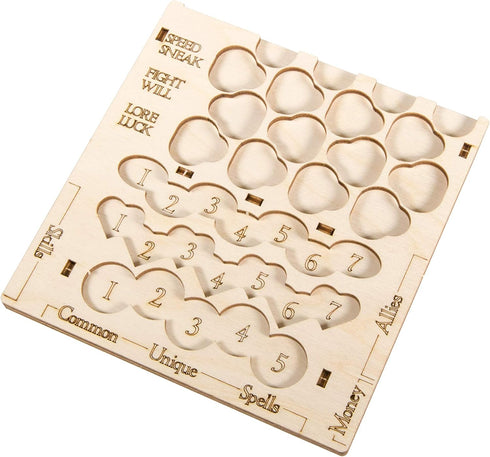 The Broken Token Arkham Player Board - Wood Board for Arkham Horror 2nd Edition Game Crate Compatibility