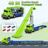 3 4 5 6 7 8 3 1 2 Playset 25-in 6 Kids Toys for Years Old Boys, in Carrier Truck Transport Car Toys, Foldable Track