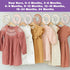 Gjinxi 8 Closet Closet 8 24+ Pcs Baby Dividers for Clothes, Round Baby Clothes Dividers Wardrobe Organizer Double-Sided