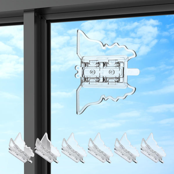 6 Pcs Child Proof Sliding Door Lock - Safety Lock for Patio Door, Sliding Glass Window, No Drilling Required