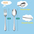 LIANYU 10-Piece Children Silverware Set, Kids Forks and Spoons Silverware Set, Stainless Steel Toddler Utensils Flatware Set, Child Cutlery Set for Home Preschools, Dishwasher Safe by LIANYU