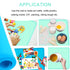 Kids Placemats, Silicone Baby Placemats for Toddler Children, Reusable Non-Slip Table Mats, 2 Pack, Blue/Baby Green