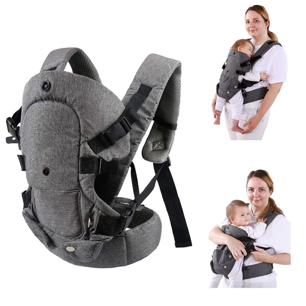 longdafei Baby Carrier Newborn to ToddlerErgonomic Newborn Carriers Flip 4-in-1 ConvertibleEasily Adjustable Toddler