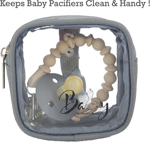 5 Set, Piece Diaper Bag Organizer Pouch Clear with Straps and Pacifier Case