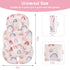 2 Infant Car Seat Insert, Car Seat Head Support Baby Girls Boys, Soft & Reversible Newborn Carseat Insert Cushion