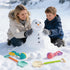 UMUACCAN 2pcs Mold,2pcs 2-15, Snowball Maker for Kids and Detachable Beach Shovels, Rolling Sand Seashell Collecting