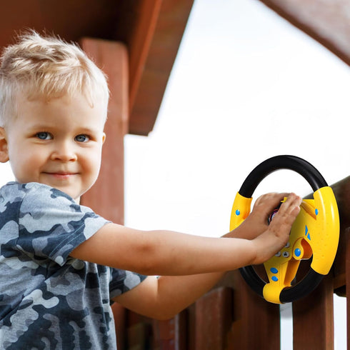 2PCS 4 5 6 TOYANDONA Kids Steering Wheel Toy - Simulated Driving Racing Car Game Toy, Driving Controller Early
