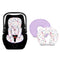 Pea Pod Pack of Baby Car Seat Head Support and Nursing Pillow
