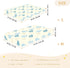 decor gift 1 Pack Fern Baby Blue Baby Crib Sheets Cotton Playard Sheet Soft Crib Mattress Sheet for Nursery Decor para