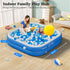 Swimming 64.2x12.2 Inflatable Pool for Kids, Non-Slip Sprinkler Splash Pad for Backyard, Thickened PVC Kiddie Pool