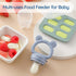 2 Pack Silicone Baby Fruit Feeder with Mini Freezer Tray, Breastmilk Popsicle Molds for Baby Teething Relief, Fresh