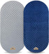 BlueSnail Soft and Stretchy Minky Bassinet Fitted Sheet, Cradle Sheets for Bassinet Pad/Mattress 2pk (Navy + Gray)