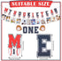 2 1st 1st Geyee Pcs Monthly Photo Baseball Birthday Banner Rookie of the Year Birthday Banner Year Picture One High