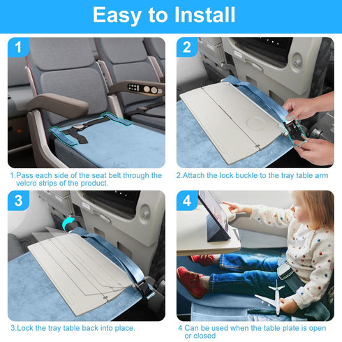 COZYBONDER Toddler Airplane Bed, Kids Airplane Seat Extender Travel Bed, Kids Airplane Travel Essentials, Airplane Must