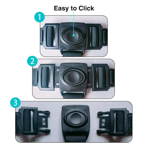 LYHHALO 3 Point Harness Seat Belt High Chair Straps Duty, Adjustable Durable Polyester, high Chair Replacement