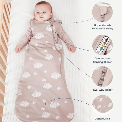 1.0 6-18 kaiya baby Unisex Sleeping Bag for Babies and Toddlers Tog Sleep Sack Months, Newborn Sleep Sack, Wearable