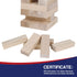 3.2 60pcs GOTHINK Giant Tumble Tower Game, Large Tumbling Tower Stacking to Over FT Wooden Jumbo Blocks for Outside