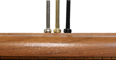 WE Games Standard Metal Cribbage Pegs Set of 6 with Velvet Pouch (3 Brass, 3 Silver)