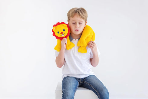 3+ Rory The Lion Interactive Plush Toy for Kids with Roaring Sound, Soft Weighted Stuffed Animal with Removable Voice