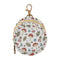 Sinestour Mushrooms Butterfly Leaves White Print Pacifier Holder Case for Diaper Bag Portable