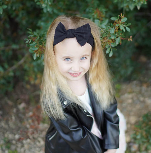 Baby Girl Headbands - Infant, Toddler Cotton Handmade Hairbands with Bows, Child Hair Accessories
