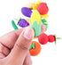 Super Z Outlet Colorful Mini Fruits & Vegetables Tiny Foods Miniature Pencil Erasers for Party Favors