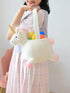 DearSun 3D Unicorn Plush Basket, Cute Candy Bucket for Kids Gift Party Decoration, Halloween Trick or Treat Baskets,