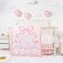 Crib Bedding Set for Baby Girls and Boys, 4 Piece Infant Nursery