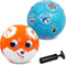 Pack of 2 Size 2 Soccer Balls for Kids, Toddler Balls with Pump, Backyard Lawn Outdoor Toys for Boys and Girls