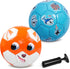 Pack of 2 Size 2 Soccer Balls for Kids, Toddler Balls with Pump, Backyard Lawn Outdoor Toys for Boys and Girls