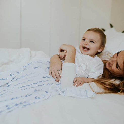 Little Unicorn Premium Cotton Swaddle Baby Blanket | Breathable Fabric | for swaddling, Play, Nursing & More (High