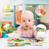 Vicloon Soft Baby Books Toys, 3D Touch and Feel Crinkle Cloth Book for 0-3 Year Old, Educational Learning Toy