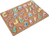 1 Set Wooden Arabic Alphabet Puzzle, Children's Montessori Educational Hand Grip Puzzle Game for Kids