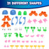 2 Set 52 21 Ready Learn Dough Character Accessories | of | Different Shapes | Playdough Accessories for Kids | Create