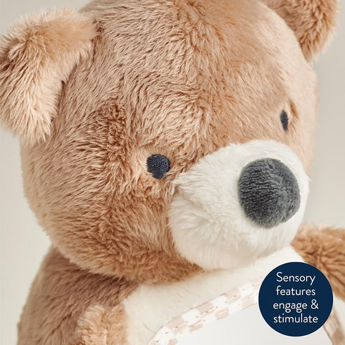 Tummy 0 Itzy Ritzy Sensory Time Toy Mirror - Features Crinkle & Jingle Sounds, Multiple Textures and Mirror