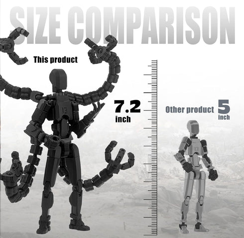 PkghoKids T13 Accessories,T13 t-13 3D 7.2inch) Action Figure Already Assembled Multi-Jointed Movable,for Collectors