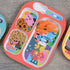 French Bull 11" Kids Everyday Tray - Divided Tray and Spoon Set, Farm Animals (74411) by French Bull