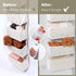 5 Closet ANTIS'S HOME Over the Door Organizer Macrame Boho Nursery Storage with Large Woven Pockets, Hanging Basket