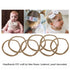 100 Pack Bulk Super Soft Stretchy Elastic Nude Skin Color Nylon Headbands, Khaki Brown Ivory Skinny Slim Hair Ties