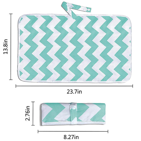 Portable Changing Pad, 2 Pack Baby Waterproof Diaper Changing Mat for Home and Travel