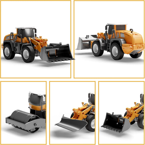 Set, Playset, Bulldozer 3 4 5 6 iPlay, iLearn Kids Construction Toys Truck Boys Engineering Vehicle Crane Transport
