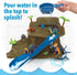 Playset 3 MindWare Dinosaur Color Splash Water Park Bathtub - Interactive Bath Toys with Color Changing Dinosaur