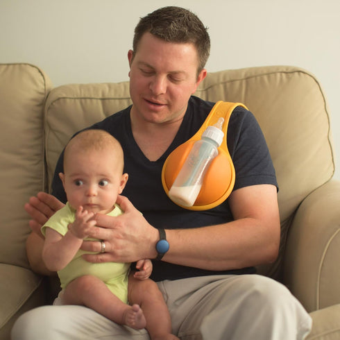 qczoyp Baby Bottle Holder Hands Free: Baby Bottle Holder Rack for Dad, Anti-Shedding and Anti-Slip Babys Bottle Rack